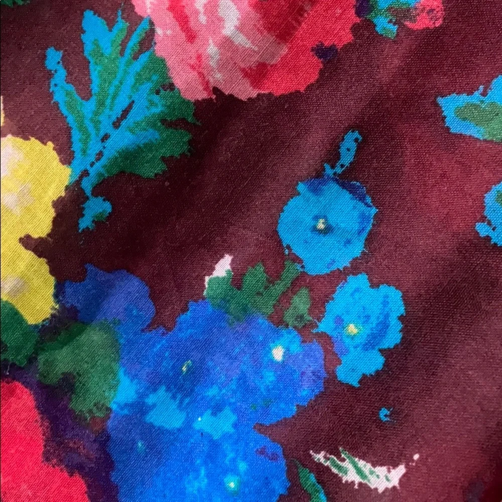 Aerie circle scarf floral print